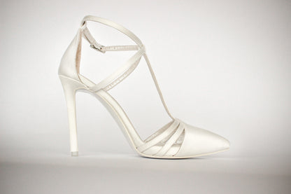 Off White Pearl Grace Stilettos