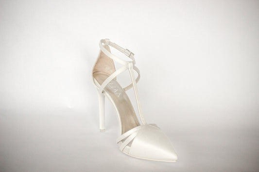 Off White Pearl Grace Stilettos