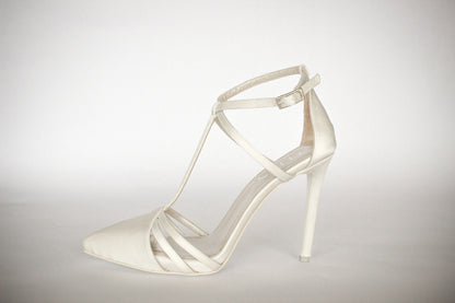 Off White Pearl Grace Stilettos